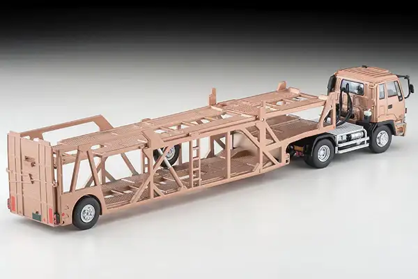 Tomica Limited Vintage Neo LV-N225c Isuzu 810EX Car Transporter (Antico ASZ022 Vehicle Transport Trailer) (Brown) - Image 2