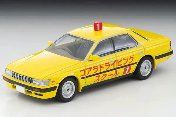 Tomica Limited Vintage Neo LV-N260a Nissan Laurel Training Car (Yellow) 1992