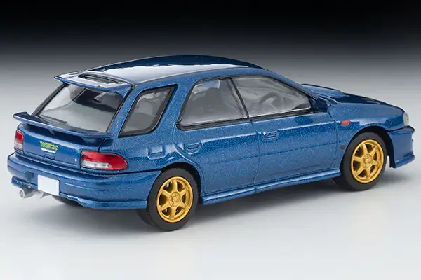 Tomica Limited Vintage Neo LV-N274a Subaru Impreza Pure Sports Wagon WRX STi Ver.VI Limited (Blue) 1999 - Image 2
