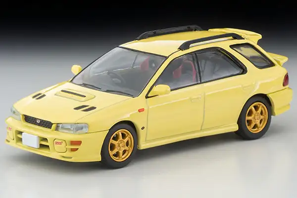 Tomica Limited Vintage Neo LV-N274b Subaru Impreza Pure Sports Wagon WRX STi Ver.VI (Yellow) 99 year model