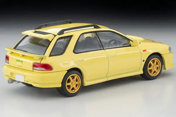 Tomica Limited Vintage Neo LV-N274b Subaru Impreza Pure Sports Wagon WRX STi Ver.VI (Yellow) 99 year model - Image 2