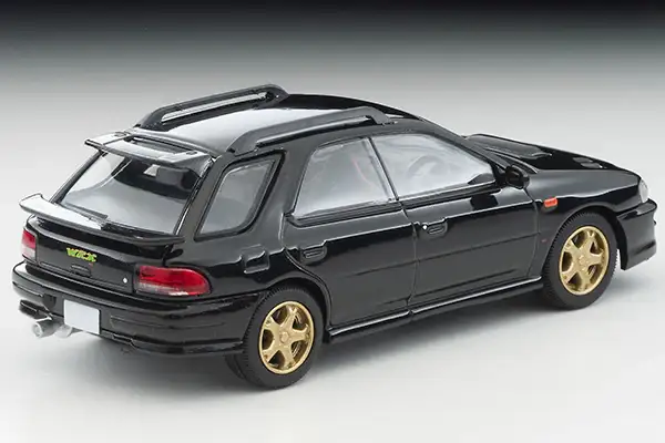 Tomica Limited Vintage Neo LV-N281d Subaru Impreza Pure Sports Wagon WRX STi Ver.V (black) 1998 model - Image 2