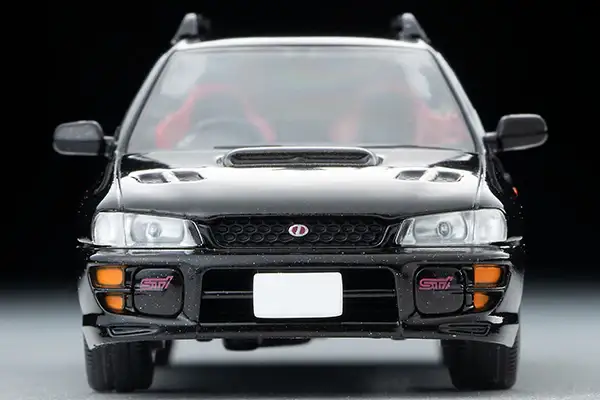 Tomica Limited Vintage Neo LV-N281d Subaru Impreza Pure Sports Wagon WRX STi Ver.V (black) 1998 model - Image 4