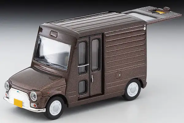 Tomica Limited Vintage Neo LV-N283a Daihatsu Mira walk-through van custom specification (brown) - Image 2