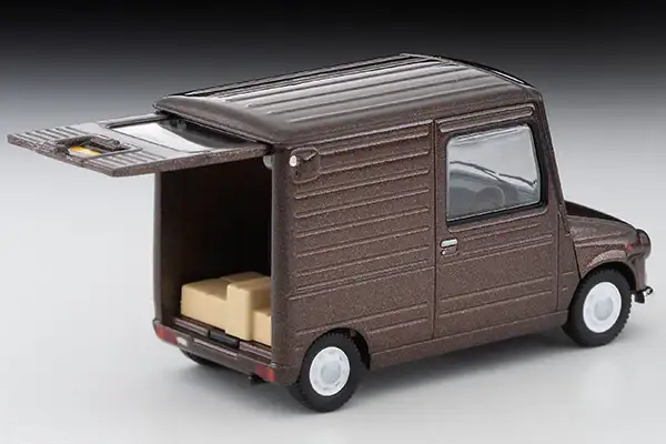 Tomica Limited Vintage Neo LV-N283a Daihatsu Mira walk-through van custom specification (brown) - Image 3