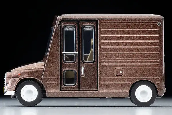 Tomica Limited Vintage Neo LV-N283a Daihatsu Mira walk-through van custom specification (brown) - Image 4