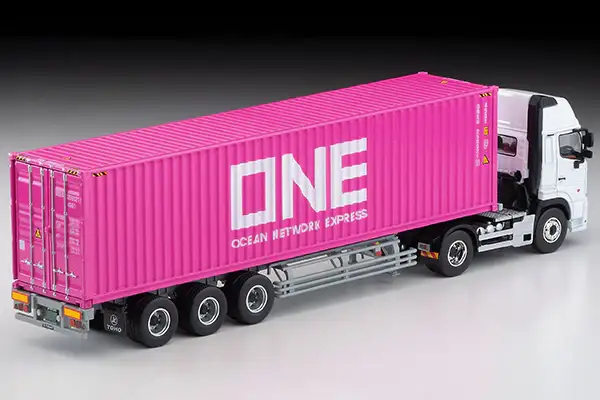 Tomica Limited Vintage Neo LV-N292b Hino Profia 40ft marine container trailer (Toho Sharyo TC36H1C34) Ocean Network Express - Image 6