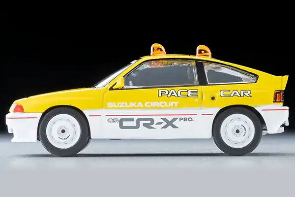 Tomica Limited Vintage Neo LV-N318b Honda Ballard Sports CR-X MUGEN CR-X PRO Suzuka Circuit Pace Car (Yellow/White) - Image 3
