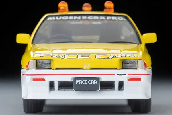 Tomica Limited Vintage Neo LV-N318b Honda Ballard Sports CR-X MUGEN CR-X PRO Suzuka Circuit Pace Car (Yellow/White) - Image 5