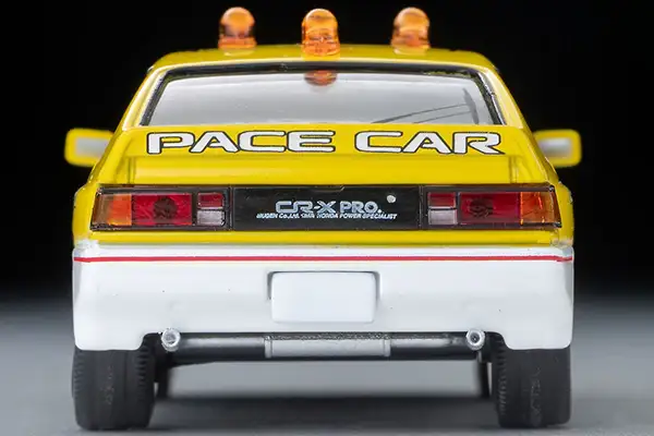 Tomica Limited Vintage Neo LV-N318b Honda Ballard Sports CR-X MUGEN CR-X PRO Suzuka Circuit Pace Car (Yellow/White) - Image 6