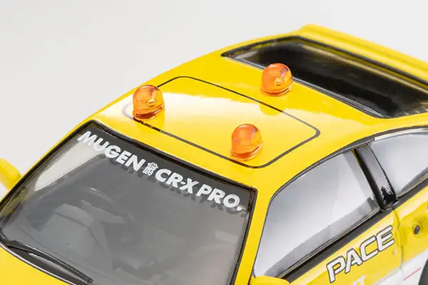 Tomica Limited Vintage Neo LV-N318b Honda Ballard Sports CR-X MUGEN CR-X PRO Suzuka Circuit Pace Car (Yellow/White) - Image 7