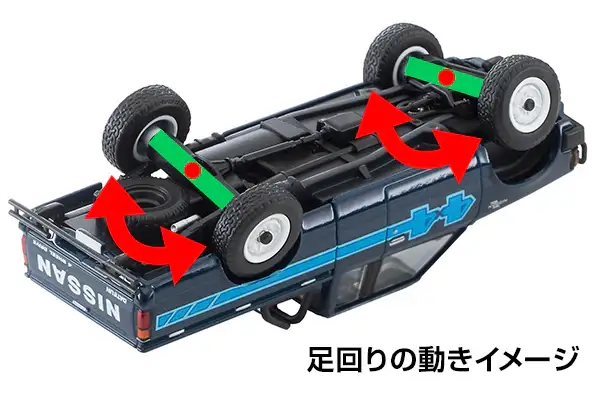 Tomica Limited Vintage Neo LV-N321b Nissan Truck 4X4 King Cab North American version (blue) - Image 2
