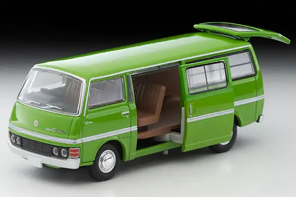 Tomica Limited Vintage Neo LV-N323a Nissan Caravan Long Deluxe (green) 1978 model - Image 2