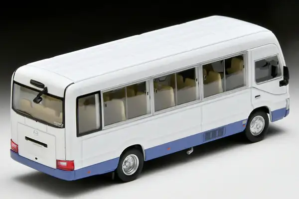 Tomica Limited Vintage Neo LV-N326a Hino Liesse II LX (white/purple) - Image 2