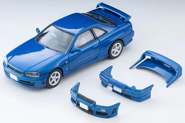 Tomica Limited Vintage Neo LV-N353b Nissan Skyline 2-door sports coupe 25GT TURBO with optional parts (blue) 2000 model