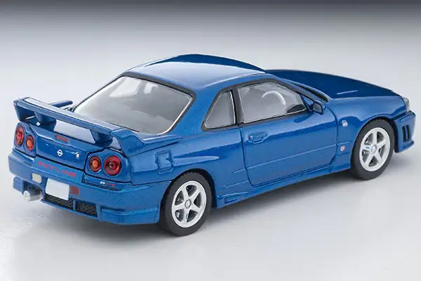 Tomica Limited Vintage Neo LV-N353b Nissan Skyline 2-door sports coupe 25GT TURBO with optional parts (blue) 2000 model - Image 3