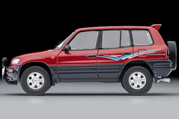 Tomica Limited Vintage Neo LV-N354a 1995 Toyota RAV4L V (Wine/Gray) - Image 3