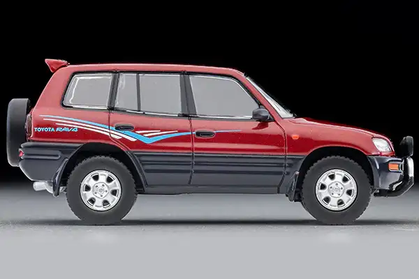 Tomica Limited Vintage Neo LV-N354a 1995 Toyota RAV4L V (Wine/Gray) - Image 4