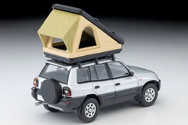 Tomica Limited Vintage Neo LV-N354c Toyota RAV4J V (silver) with tent - Image 2