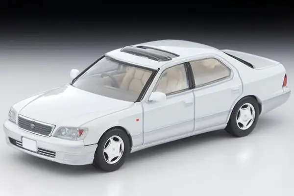 Tomica Limited Vintage Neo LV-N356a Toyota Celsior C-Spec F Package (Pearl White/Silver) 1997