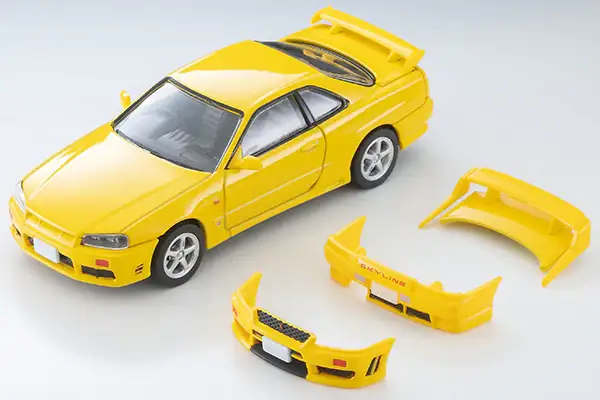Tomica Limited Vintage Neo LV-N365a Nissan Skyline 25GT TURBO (Yellow) 1998 - Image 3