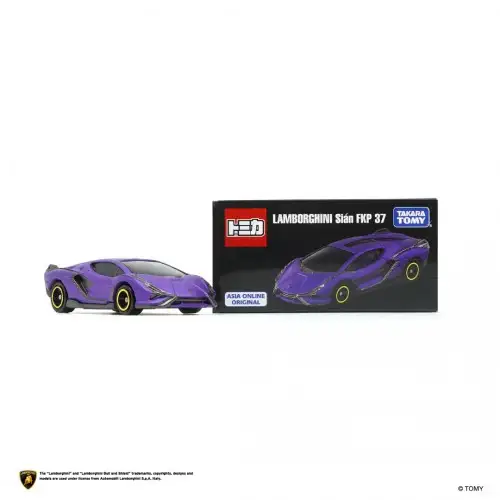 Tomica Premium Asia Online Original Lamborghini Sian FKP 37
(matte metallic purple) - Image 3