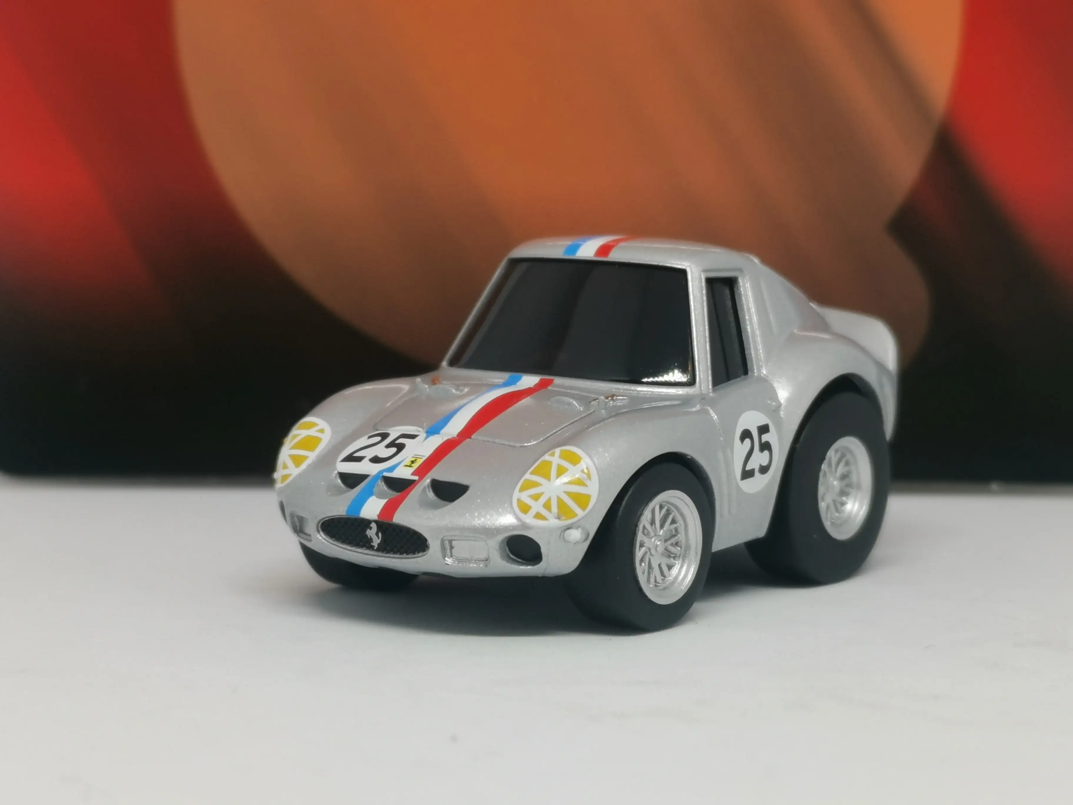 Tomytec Choro Q zero Z-65b Ferrari 250 GTO #25 Silver - Image 3