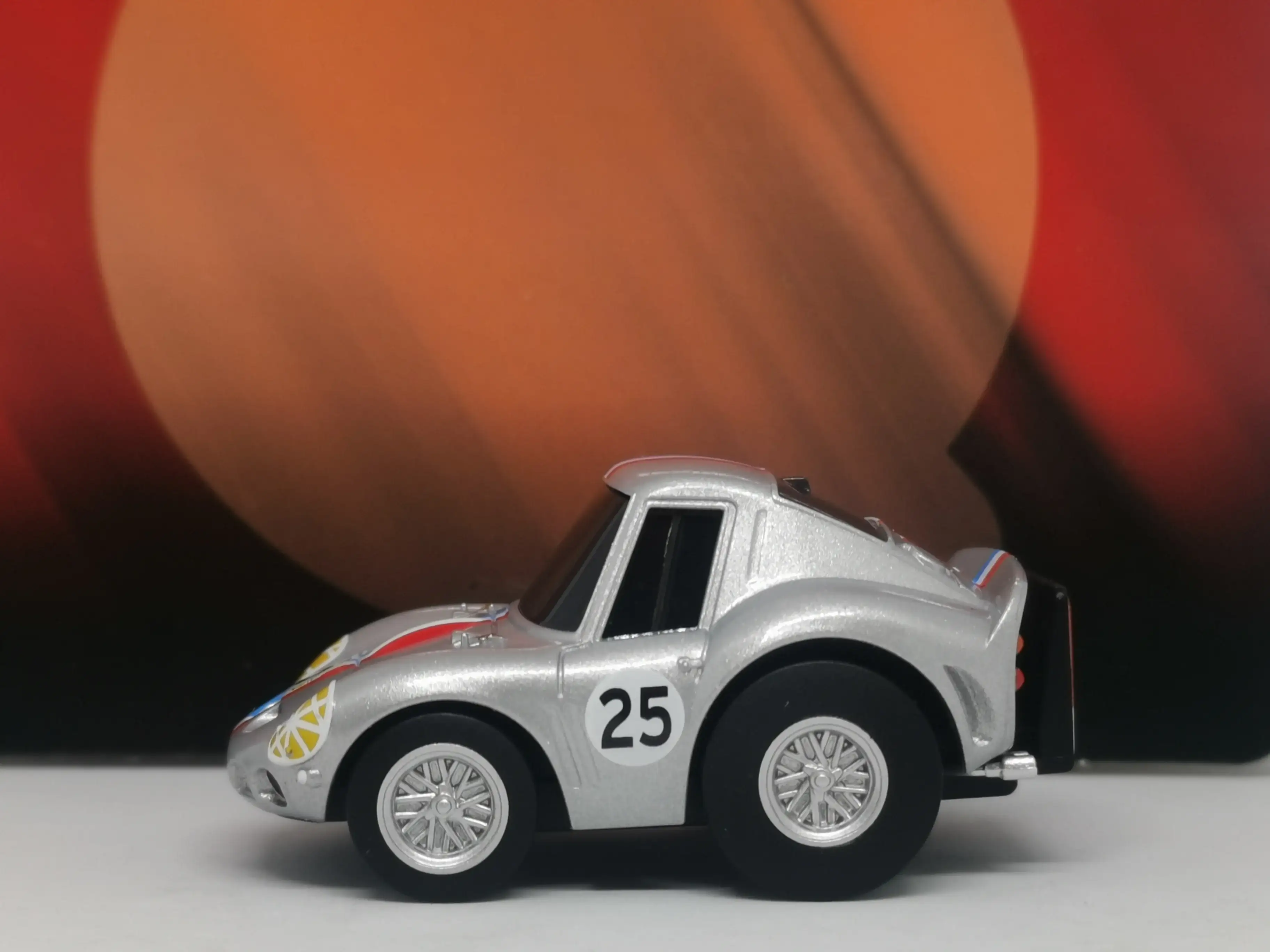 Tomytec Choro Q zero Z-65b Ferrari 250 GTO #25 Silver - Image 4