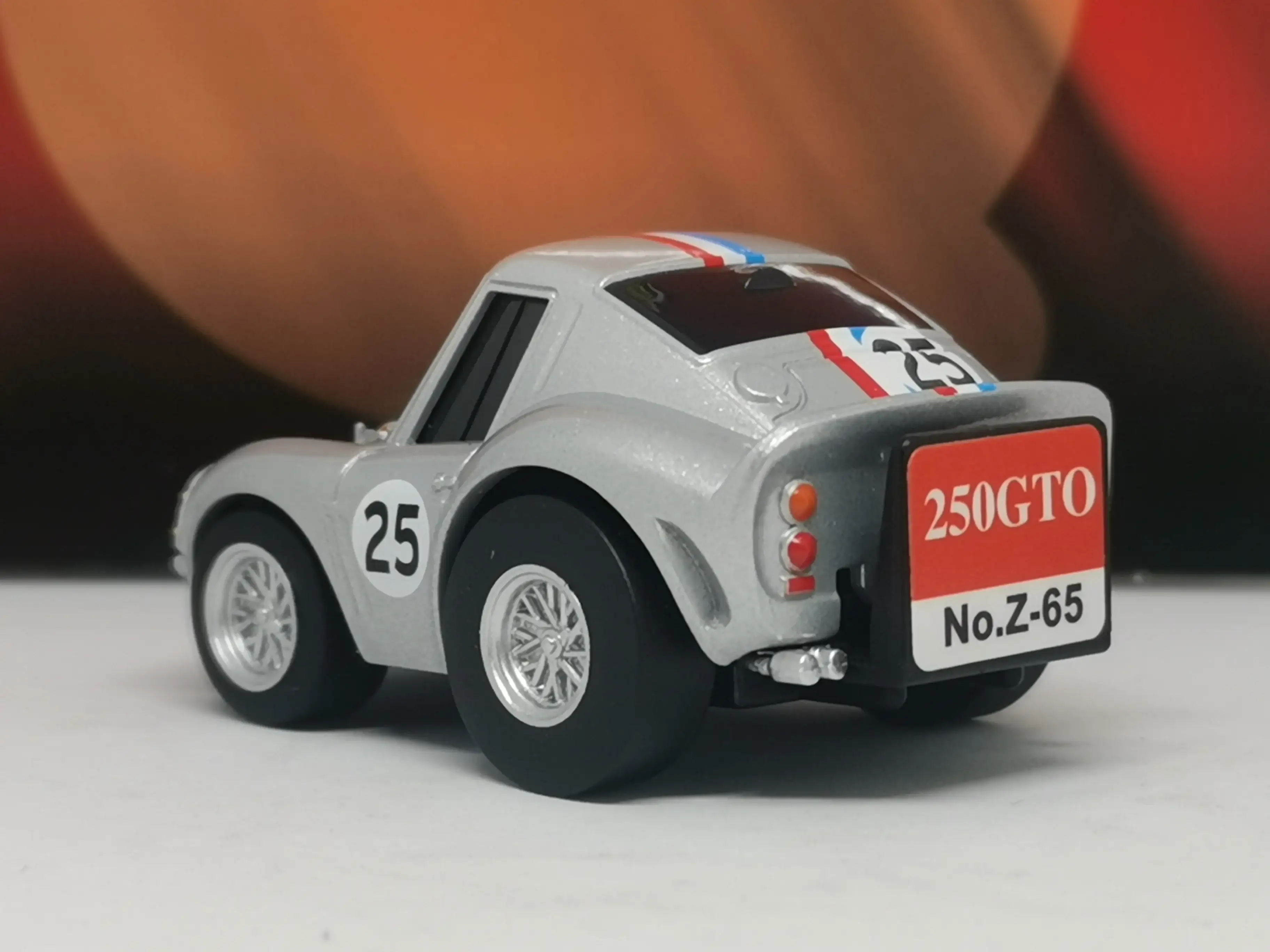 Tomytec Choro Q zero Z-65b Ferrari 250 GTO #25 Silver - Image 5