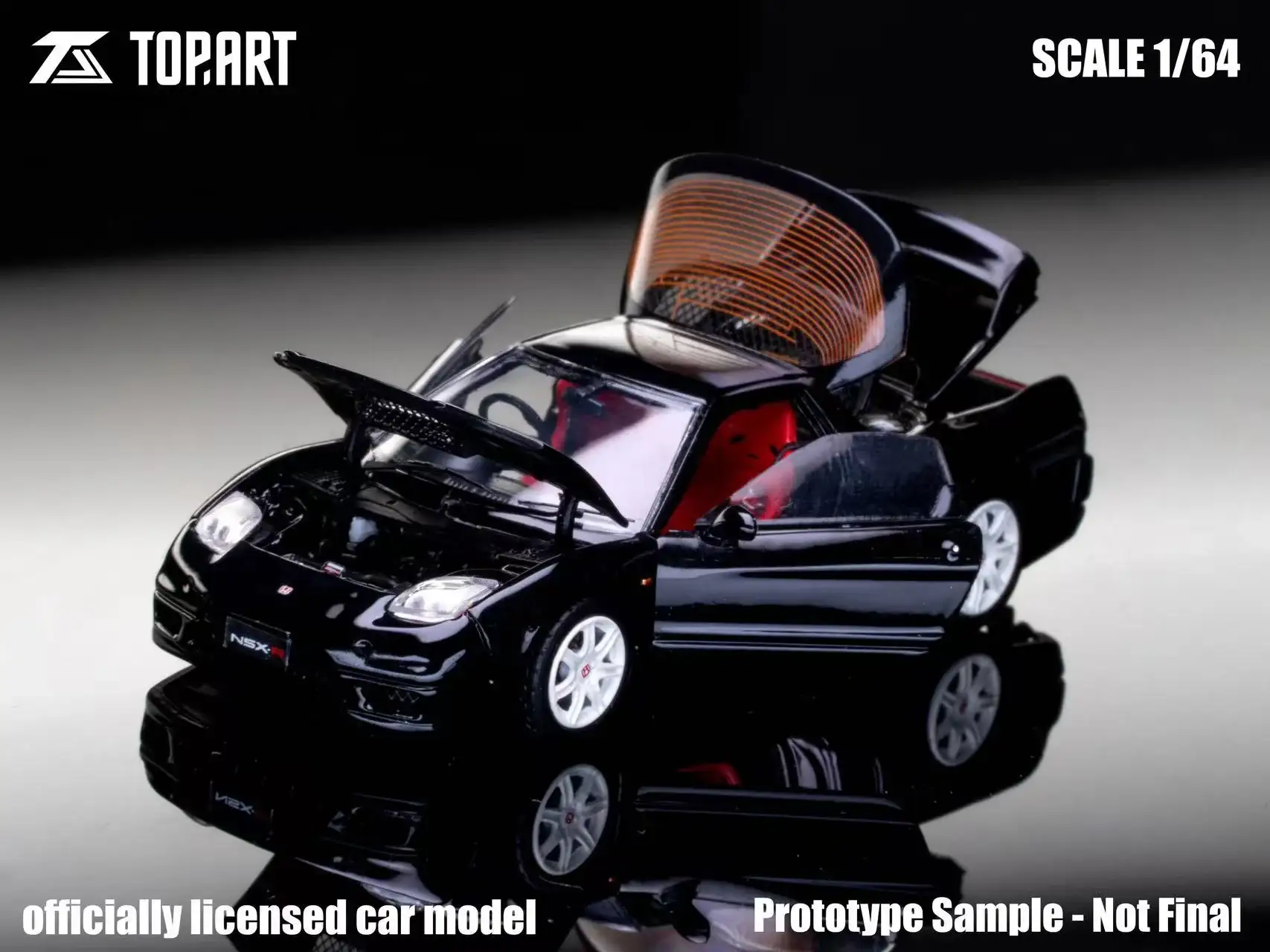 TopArt 1:64 Scale NSX-R (NA2) 2002-05 Metallic Black Limited 1000pcs