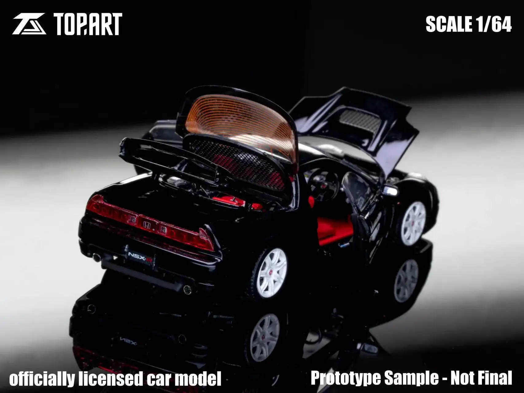 TopArt 1:64 Scale NSX-R (NA2) 2002-05 Metallic Black Limited 1000pcs - Image 5