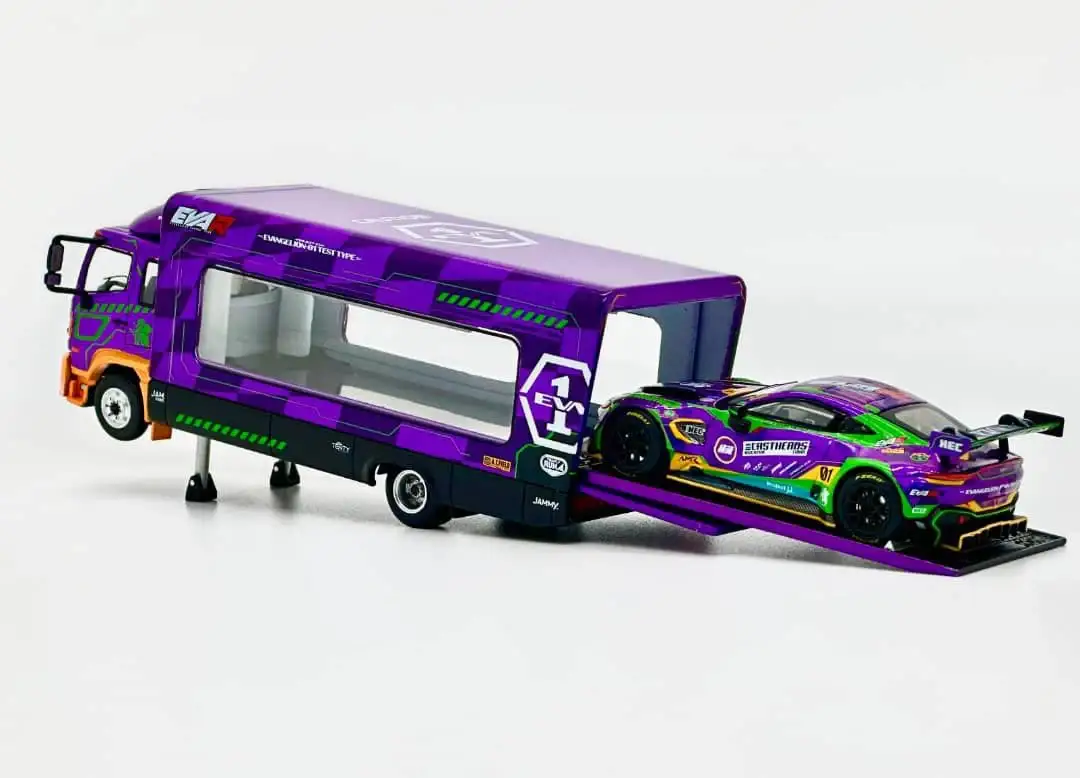 Unique Model UM x Tiny 1/64 Hino Ranger 500 Outriggers Raised Truck EVA RT PRODUCTION MODEL-01 - Image 3
